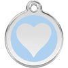 Dog ID Tags Heart Light Blue Dog Nation