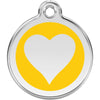 Dog ID Tags Heart Yellow Dog Nation