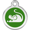 Dog ID Tags Mouse Green Dog Nation