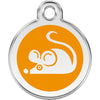 Dog ID Tags Mouse Orange Dog Nation