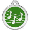Dog ID Tags Music Green Dog Nation