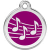 Dog ID Tags Music Purple Dog Nation