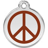 Dog ID Tags Peace Brown Dog Nation