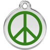 Dog ID Tags Peace Green Dog Nation