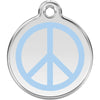 Dog ID Tags Peace Light Blue Dog Nation