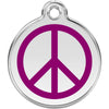 Dog ID Tags Peace Purple Dog Nation