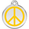 Dog ID Tags Peace Yellow Dog Nation