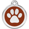 Dog ID Tags Paw Print Brown Dog Nation
