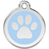 Dog ID Tags Paw Print Light Blue Dog Nation