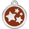 Dog ID Tags Stars Brown Dog Nation