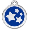 Dog ID Tags Stars Dark Blue Dog Nation