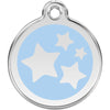 Dog ID Tags Stars Light Blue Dog Nation