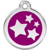 Dog ID Tags Stars Purple Dog Nation