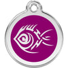 Dog ID Tags Tribal Fish Purple Dog Nation