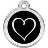 Dog ID Tags Tribal Heart Black Dog Nation