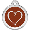 Dog ID Tags Tribal Heart Brown Dog Nation