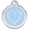 Dog ID Tags Tribal Heart Light Blue Dog Nation