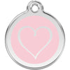 Dog ID Tags Tribal Heart Light Pink Dog Nation