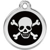 Dog ID Tags Skull & Cross Bones Black Dog Nation
