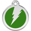 Dog ID Tags Flash Green Dog Nation