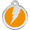 Dog ID Tags Flash Orange Dog Nation