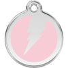 Dog ID Tags Flash Light Pink Dog Nation