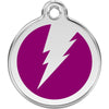 Dog ID Tags Flash Purple Dog Nation