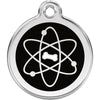 Dog ID Tags Atom Black Dog Nation
