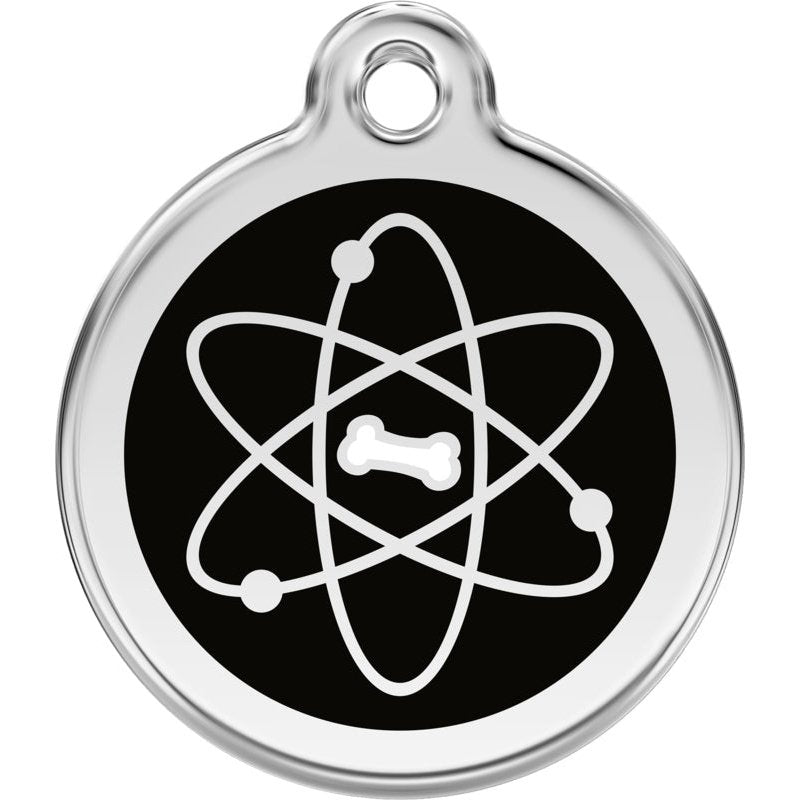 Dog ID Tags Atom Black Dog Nation