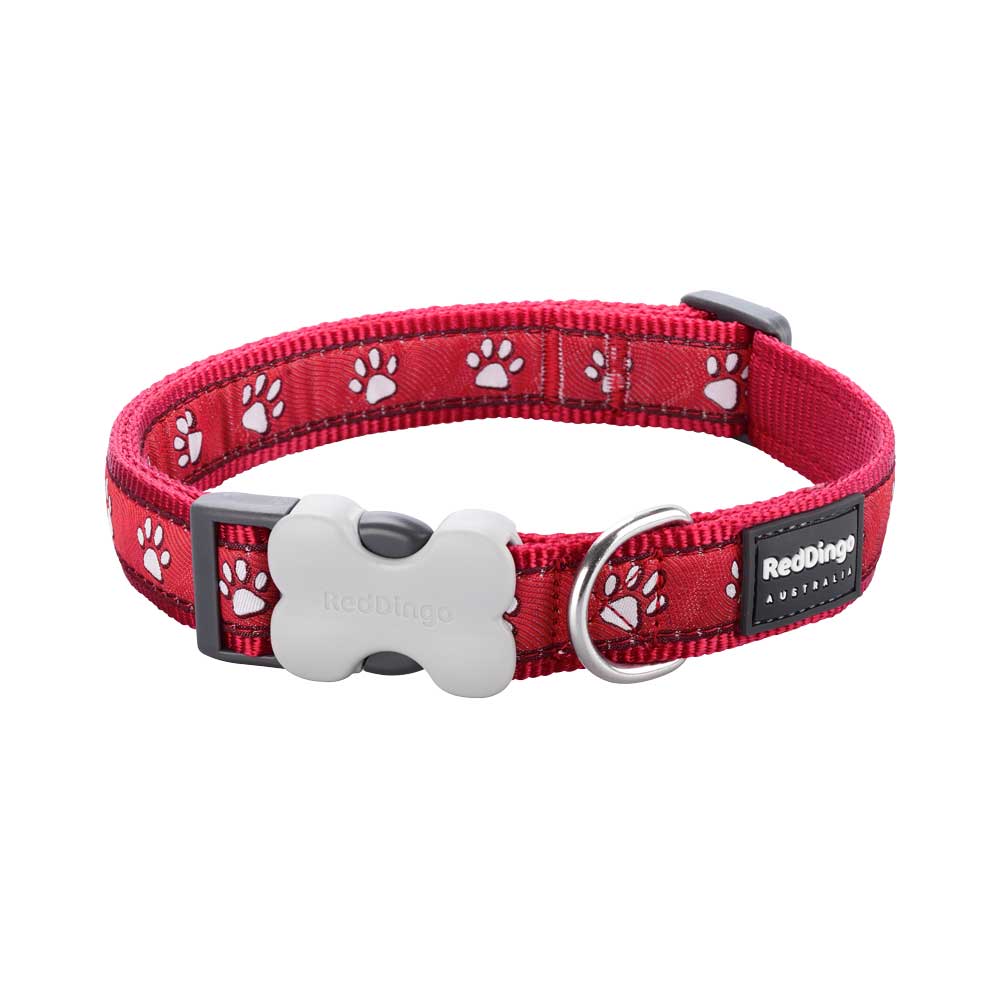 Dog Collar Desert Paws Red XS M L S Dog Nation