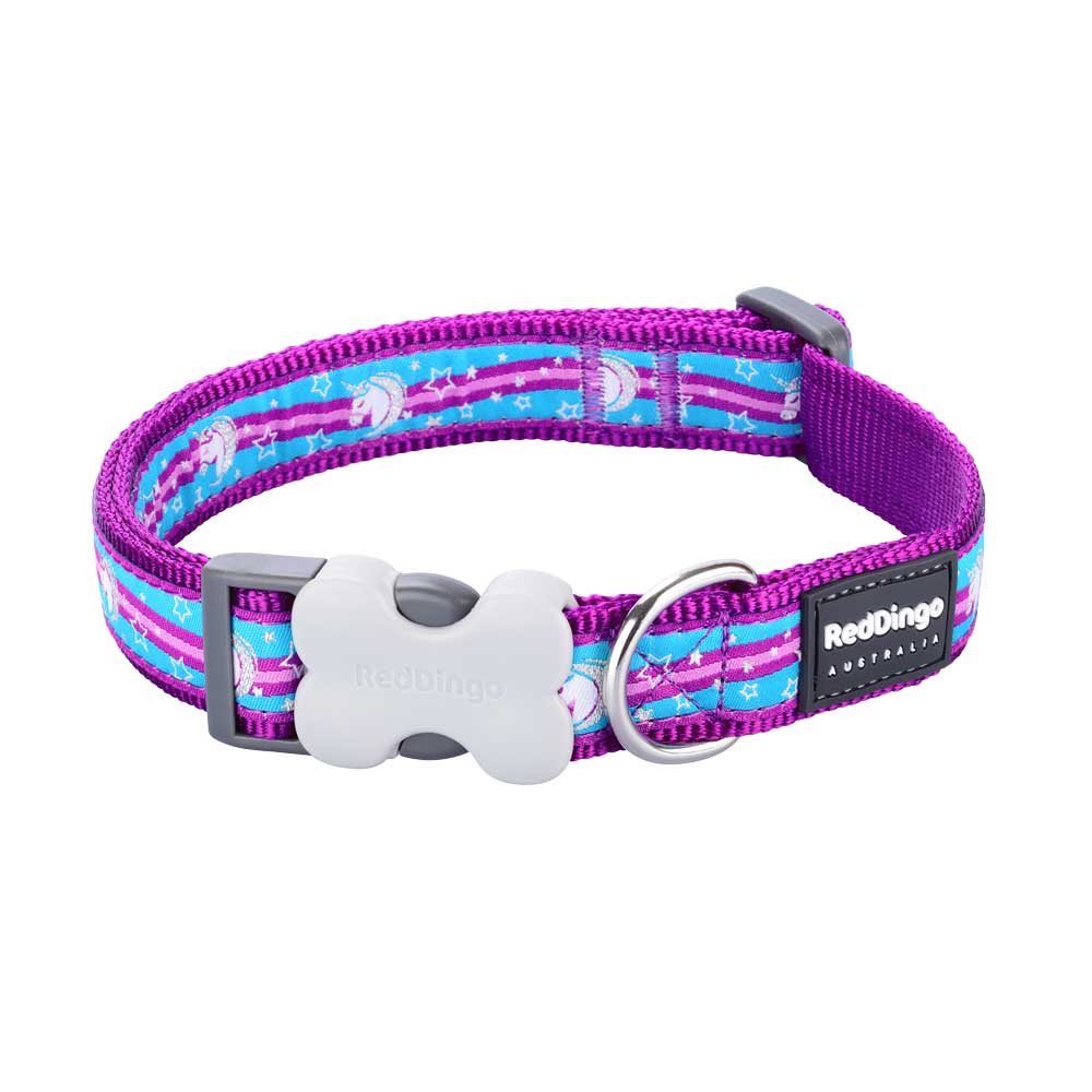 Dog Collar Unicorn Purple L S M XS Dog Nation