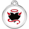 Dog ID Tags Devil White Dog Nation