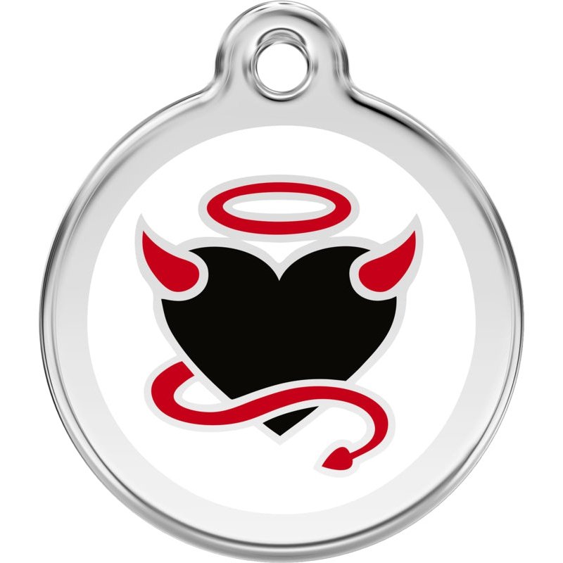 Dog ID Tags Devil White Dog Nation