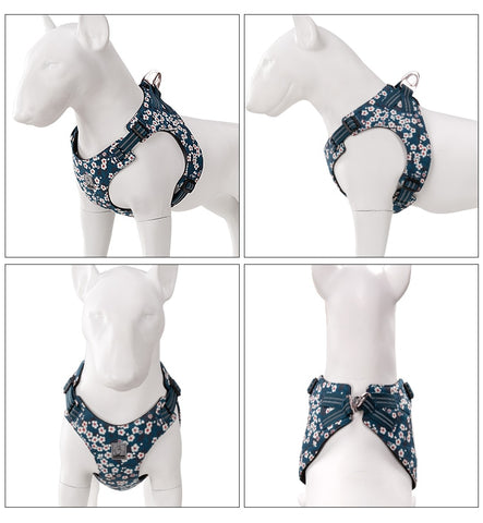 Floral Dog Harness Vest Dog Nation