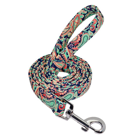 Leo Colourful Dog Leash 150cm Green6 Dog Nation