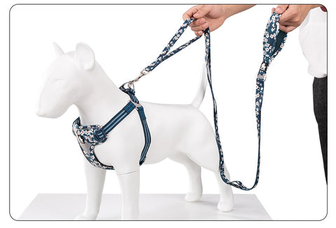 Floral Dog Leash With Multiple Handles Dog Nation