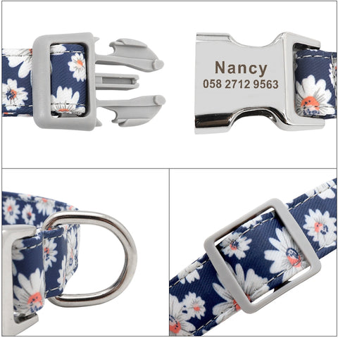 Leo Colourful Personalised Dog Collar Dog Nation