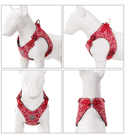 Floral Dog Harness Vest Dog Nation