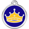 Dog ID Tags King Dark Blue Dog Nation