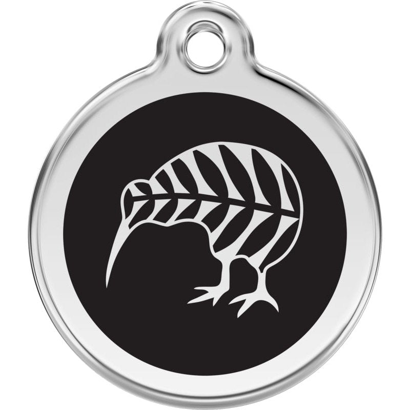 Dog ID Tags Kiwi Black Dog Nation