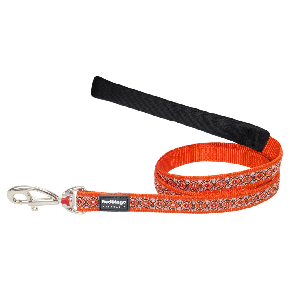 Dog Lead Snake Eyes Orange L M S XS Dog Nation