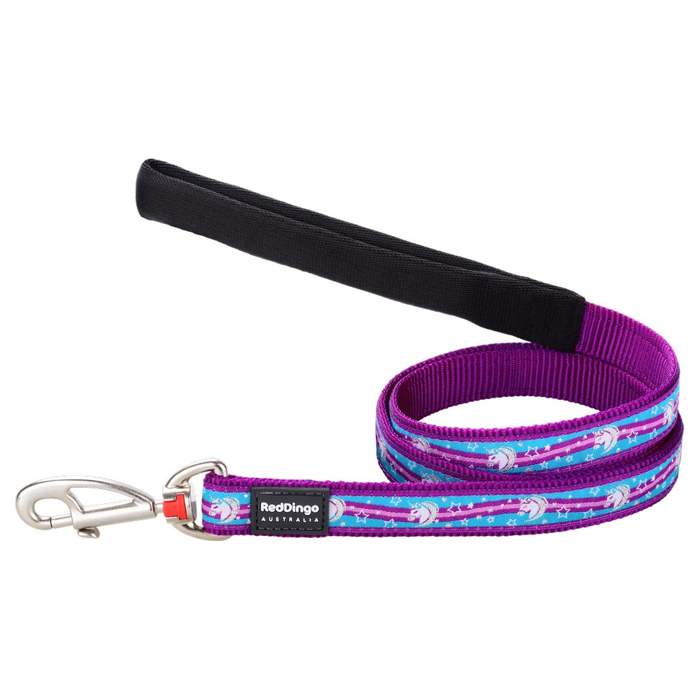 Dog Lead Unicorn Purple S M XS L Dog Nation