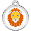 Dog ID Tags Lion White Dog Nation
