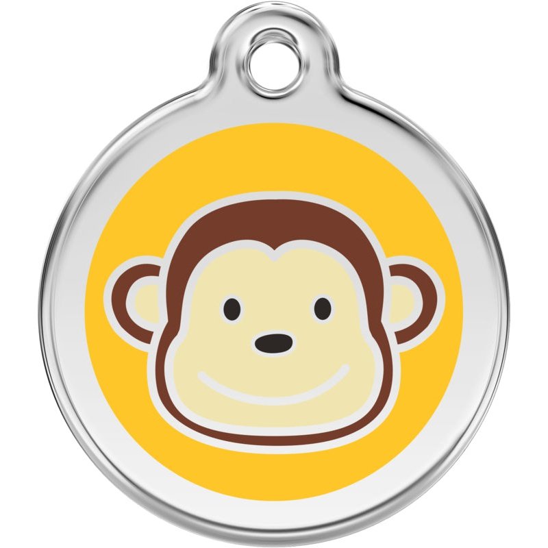 Dog ID Tags Monkey Yellow Dog Nation