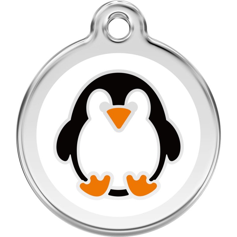 Dog ID Tags Penguin White Dog Nation