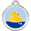 Dog ID Tags Rubber Duck Light Blue Dog Nation
