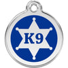 Dog ID Tags Sheriff K9 Dark Blue Dog Nation