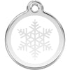 Dog ID Tags Snow Flake White Dog Nation