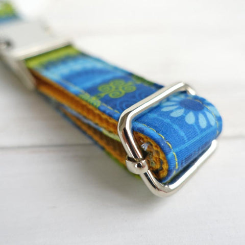 The Folk Yellow Personalised Dog Collar Handmade Dog Nation