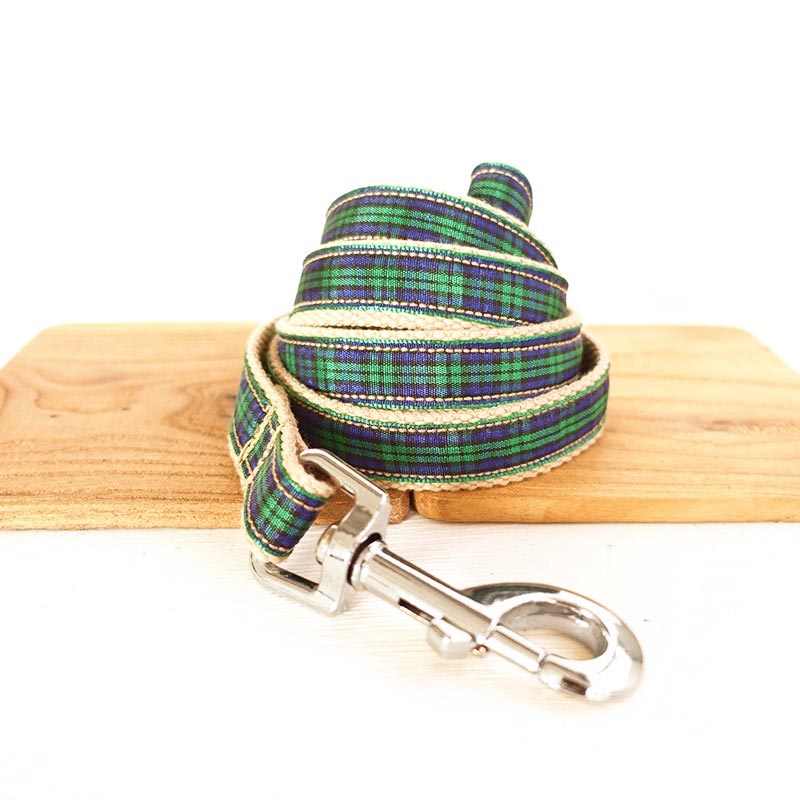 The Forest Plaid Dog Leash L S Dog Nation
